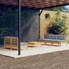 Image de vidaXL Salon de jardin 6 pcs avec coussins gris bois de pin