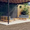 Image de vidaXL Salon de jardin 7 pcs avec coussins gris bois de pin