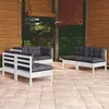 Image de vidaXL Salon de jardin 6 pcs avec coussins bois de pin massif