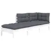 Image de vidaXL Salon de jardin 3 pcs avec coussins Bois de pin massif