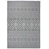 Image de vidaXL Buitenkleed met patroon platgeweven 160x230 cm blauw