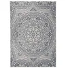 Image de vidaXL Buitenkleed met patroon platgeweven 160x230 cm zwart