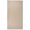 Image de vidaXL Tapis à tissage plat d'extérieur 80x150 cm Rayures brunes