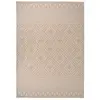 Image de vidaXL Tapis à tissage plat d'extérieur 140x200 cm Rayures brunes