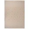 Image de vidaXL Tapis à tissage plat d'extérieur 200x280 cm Rayures brunes