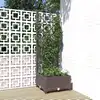 Image de vidaXL Jardinière avec treillis Marron 40x40x121,5 cm PP