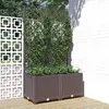 Image de vidaXL Jardinière avec treillis Marron 80x40x136 cm PP