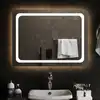 Image de vidaXL Miroir de salle de bain à LED 80x60 cm