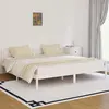 Image de vidaXL Cadre de lit sans matelas bois massif de pin 200x200 cm blanc