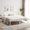 Image de vidaXL Lit pour personne âgée sans matelas blanc 180x200 cm