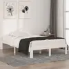 Image de vidaXL Cadre de lit sans matelas blanc 120x190 cm