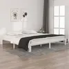 Image de vidaXL Cadre de lit sans matelas blanc bois massif de pin 200x200 cm