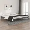 Image de vidaXL Cadre de lit sans matelas bois massif de pin gris 200x200 cm