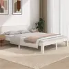 Image de vidaXL Cadre de lit sans matelas blanc 150x200 cm