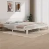 Image de vidaXL Cadre de lit sans matelas blanc bois massif de pin 200x200 cm