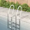 Image de vidaXL Échelle de piscine 54x38x158 cm acier inoxydable 304