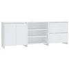 Image de vidaXL Buffets 3 pcs Blanc Bois d'ingénierie