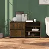 Image de vidaXL Buffets 2 pcs Chêne fumé Bois d'ingénierie