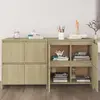 Image de vidaXL Buffets 2 pcs Chêne Sonoma 70x41x75 cm Bois d'ingénierie