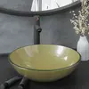 Image de vidaXL Lavabo de bain avec robinet et drain à poussoir Verre trempé
