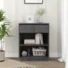 Image de vidaXL Armoire console Gris 60x34x75 cm Bois de pin solide