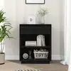Image de vidaXL Armoire console Noir 60x34x75 cm Bois de pin solide