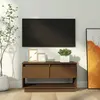 Image de vidaXL Meuble TV Marron miel 74x34x40 cm Bois de pin massif