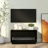 Image de vidaXL Meuble TV Noir 74x34x40 cm Bois de pin massif
