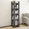 Image de vidaXL Bibliothèque/Séparateur de pièce Gris 41x35x160 cm Pin massif