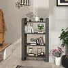 Image de vidaXL Bibliothèque/Séparateur de pièce Gris 80x35x125 cm Pin massif