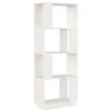 Image de Bibliothèque/Séparateur de pièce Blanc 51x25x132 cm Pin solide