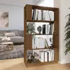 Image de vidaXL Bibliothèque/Cloison Marron miel 80x25x132 cm Bois massif