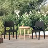Image de vidaXL Chaises de jardin lot de 2 Polypropylène Anthracite