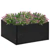 Image de vidaXL Jardinière Noir 80x80x40 cm Résine tressée