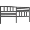 Image de vidaXL Tête de lit Gris 206x4x100 cm Bois massif de pin