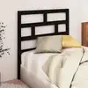 Image de vidaXL Tête de lit Noir 106x4x100 cm Bois massif de pin