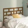 Image de vidaXL Tête de lit Marron miel 126x4x100 cm Bois massif de pin
