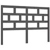 Image de vidaXL Tête de lit Gris 146x4x100 cm Bois massif de pin