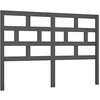 Image de Tête de lit Gris 156x4x100 cm Bois massif de pin