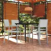 Image de vidaXL Ensemble à manger de jardin 5 pcs Blanc