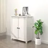 Image de vidaXL Buffet blanc 70x35x80 cm bois massif de pin