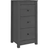 Image de Buffet Gris 40x35x80 cm Bois massif de pin
