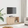 Image de vidaXL Meuble TV 74x35x44 cm Bois de pin massif