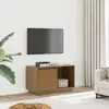 Image de vidaXL Meuble TV Marron miel 74x35x44 cm Bois de pin massif