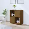 Image de vidaXL Buffet marron miel 74x35x80 cm bois massif de pin