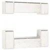 Image de vidaXL Meubles TV 6 pcs Blanc Bois massif de pin