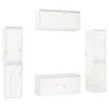 Image de vidaXL Meubles TV 6 pcs Blanc Bois massif de pin