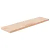 Image de vidaXL Panneau d'étagère 80x20x2,5 cm Bois de chêne massif non traité