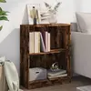 Image de vidaXL Bibliothèque Chêne fumé 60x24x76 cm Bois d'ingénierie