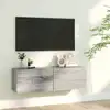 Image de vidaXL Armoire murale TV Sonoma gris 100x30x30 cm Bois d'ingénierie